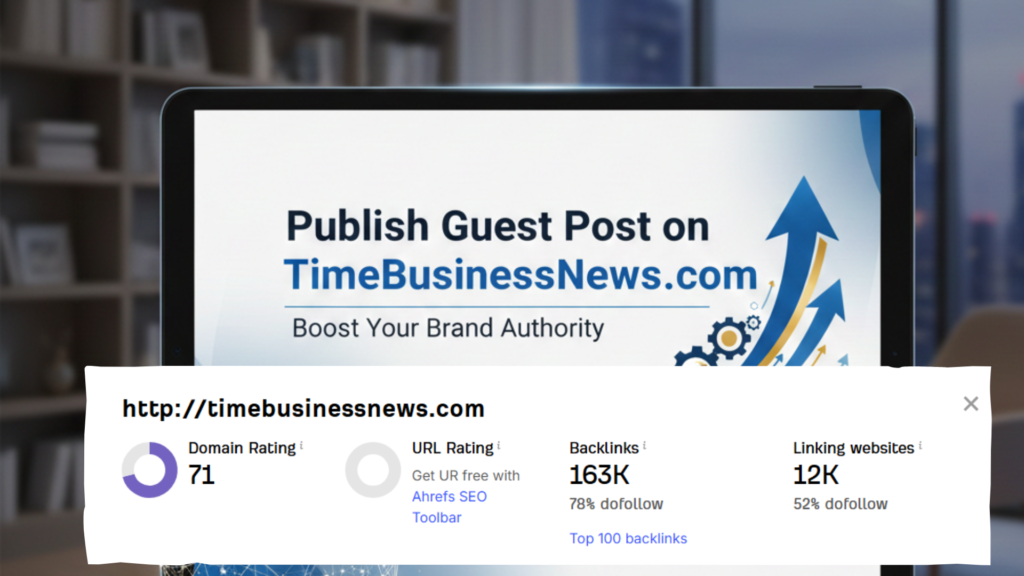 guest post on TimeBusinessNews.com